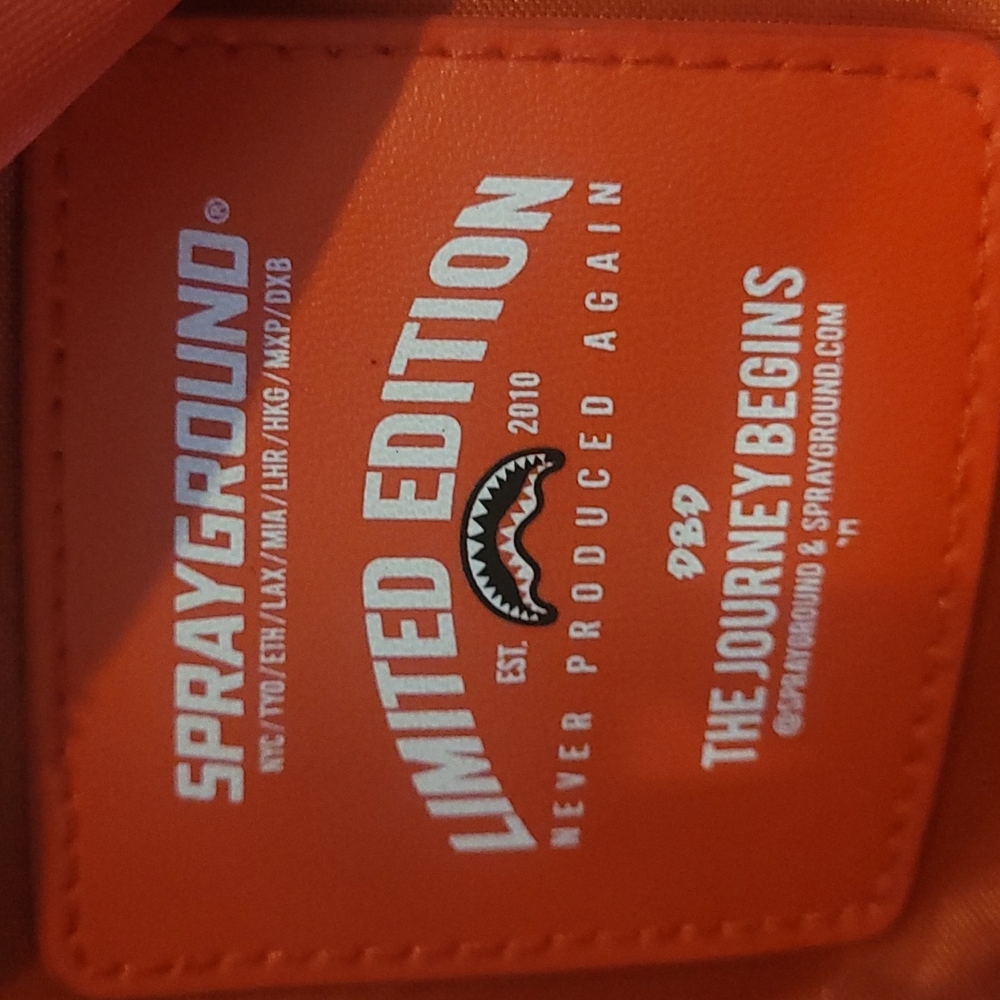 Limited Edition Sprayground Shark duffle bag